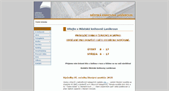 Desktop Screenshot of knihovna-lanskroun.cz