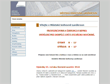 Tablet Screenshot of knihovna-lanskroun.cz